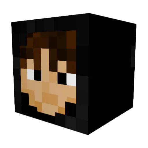 M6iXTEEN Minecraft avatar head, 3D render