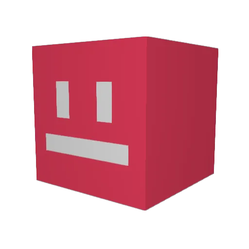 M77777 Minecraft avatar head, 3D render