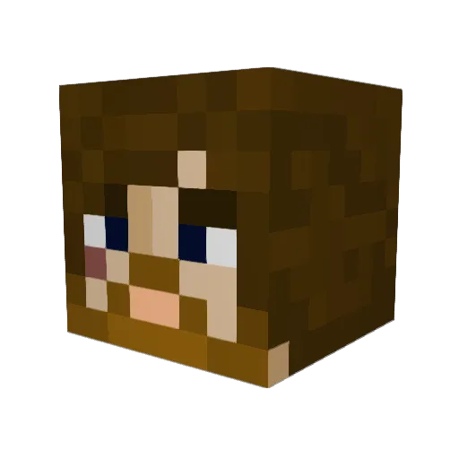 M7Ds69 Minecraft avatar head, 3D render