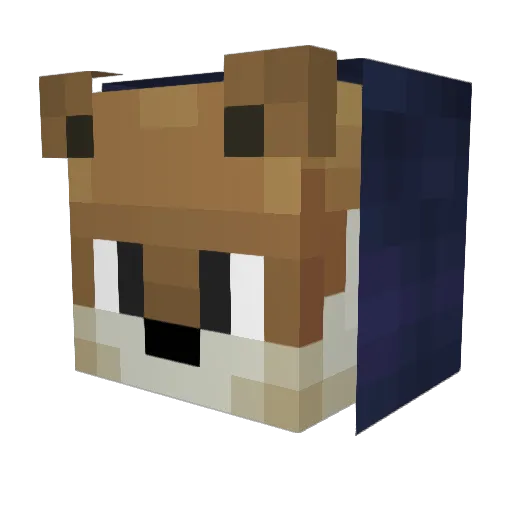 M7MD710 Minecraft avatar head, 3D render