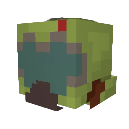 M7S3LF Minecraft avatar head, 3D render