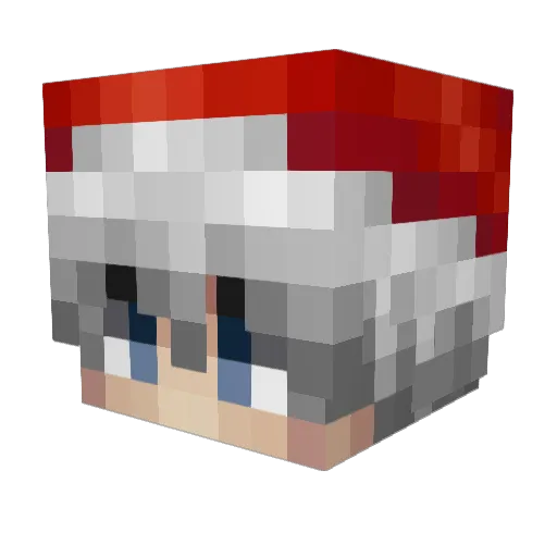 M7hmed Minecraft avatar head, 3D render