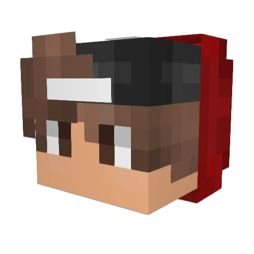 M7md1_ Minecraft avatar head, 3D render