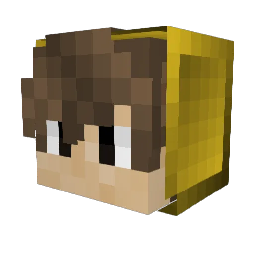 M7mdASL Minecraft avatar head, 3D render