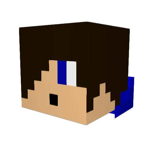 M7mdtry4 Minecraft avatar head, 3D render