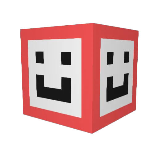 M7tzal Minecraft avatar head, 3D render