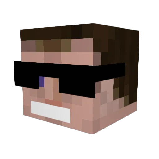 M80_OSM Minecraft avatar head, 3D render