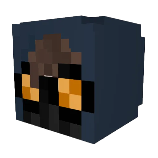 M8B8 Minecraft avatar head, 3D render