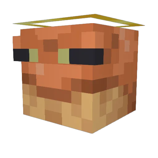 M8Monkeyass Minecraft avatar head, 3D render