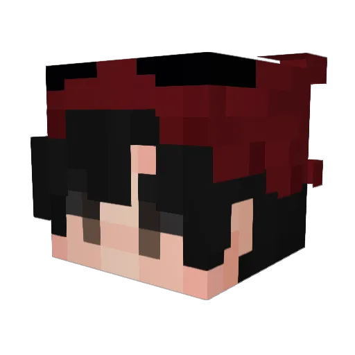 M8_Jess Minecraft avatar head, 3D render