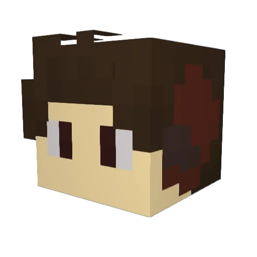 M8ybeYoko Minecraft avatar head, 3D render