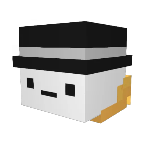 M95mgody Minecraft avatar head, 3D render