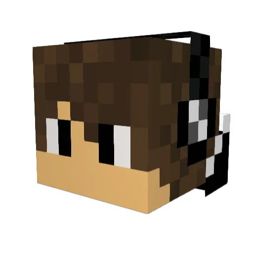 MA1897 Minecraft avatar head, 3D render