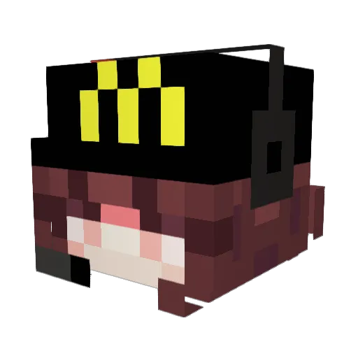 MA1DO Minecraft avatar head, 3D render
