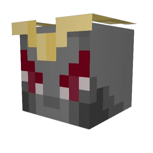MA1S13 Minecraft avatar head, 3D render