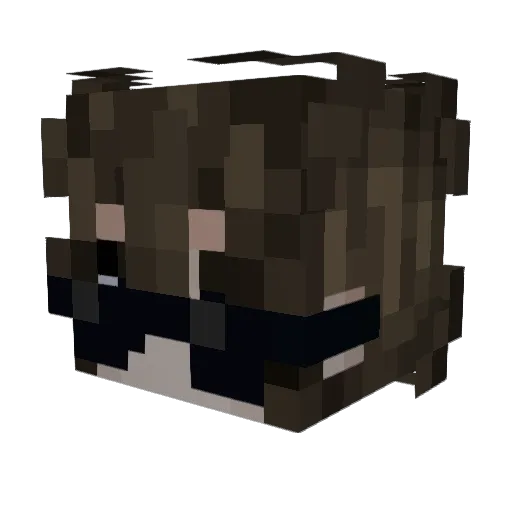 MA3NA Minecraft avatar head, 3D render