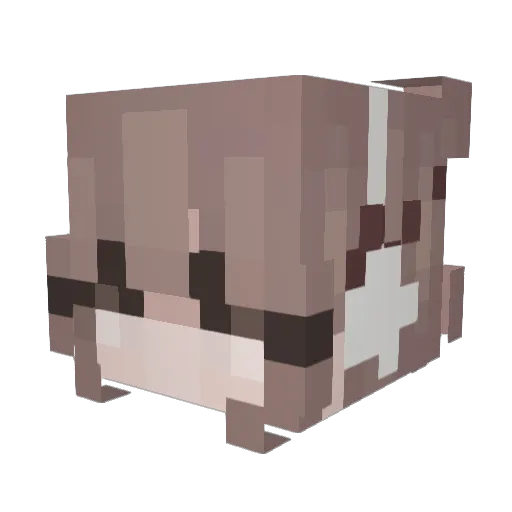 MA4DI Minecraft avatar head, 3D render