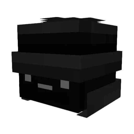 MA828 Minecraft avatar head, 3D render