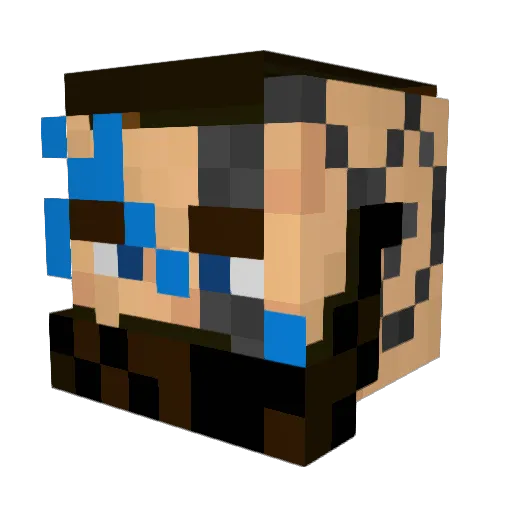 MAArwaniXBox Minecraft avatar head, 3D render