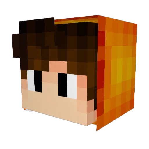 MABA_craft Minecraft avatar head, 3D render