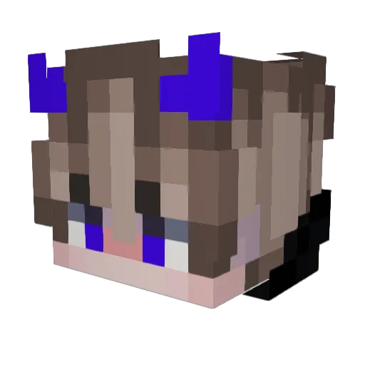 MABRODDA Minecraft avatar head, 3D render