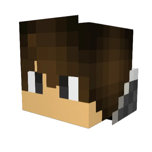 MACHIGUN_01 Minecraft avatar head, 3D render