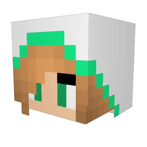 MACKAN03 Minecraft avatar head, 3D render