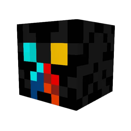 MACKINEX Minecraft avatar head, 3D render