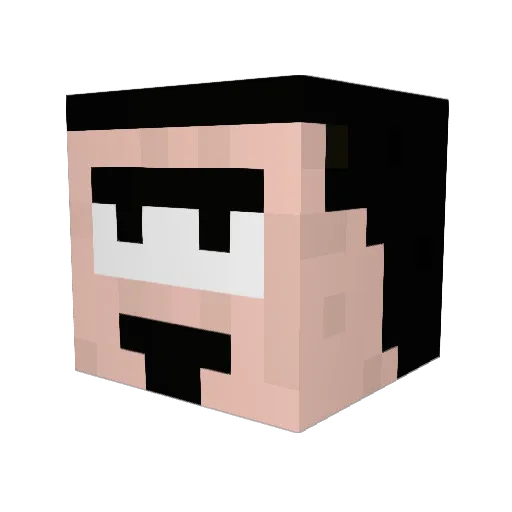 MACMAN73 Minecraft avatar head, 3D render