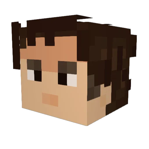 MACNINJA50 Minecraft avatar head, 3D render