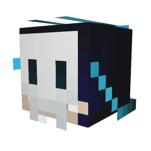 MACS20013 Minecraft avatar head, 3D render