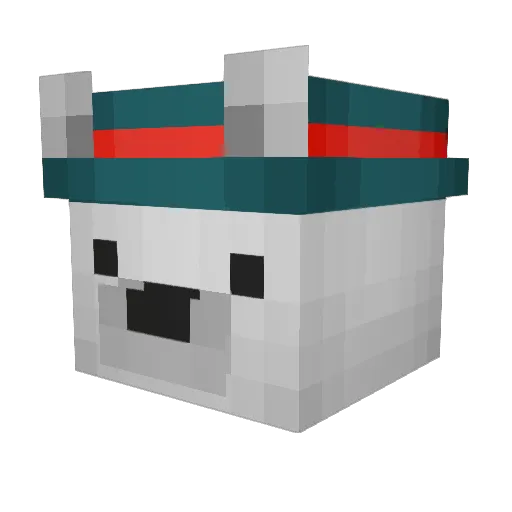 MACUGA Minecraft avatar head, 3D render