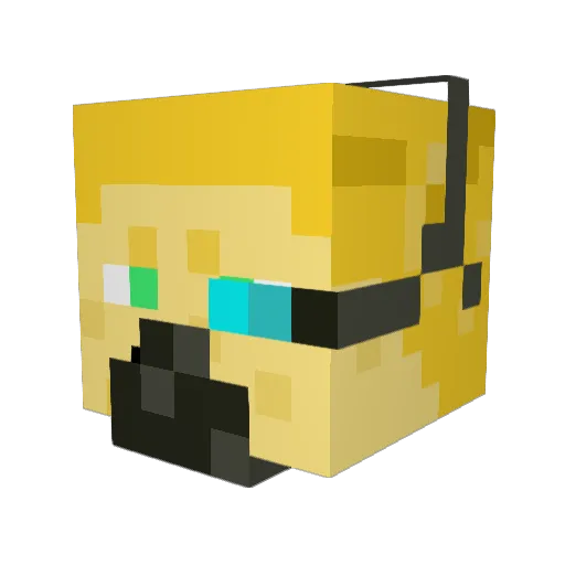 MAC_the_Engineer Minecraft avatar head, 3D render