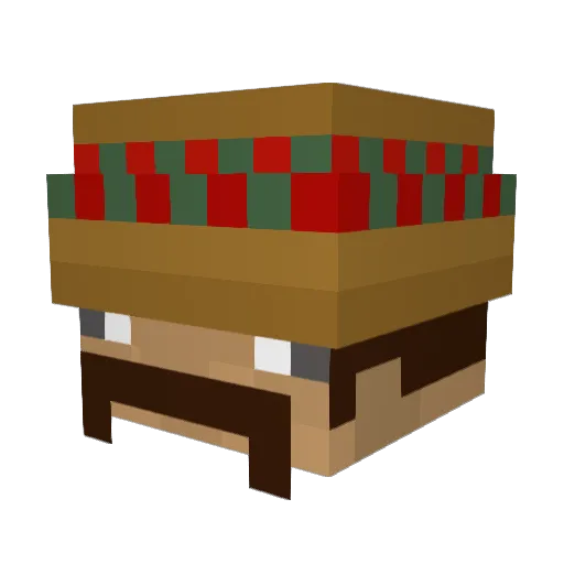 MADAFAKAA Minecraft avatar head, 3D render