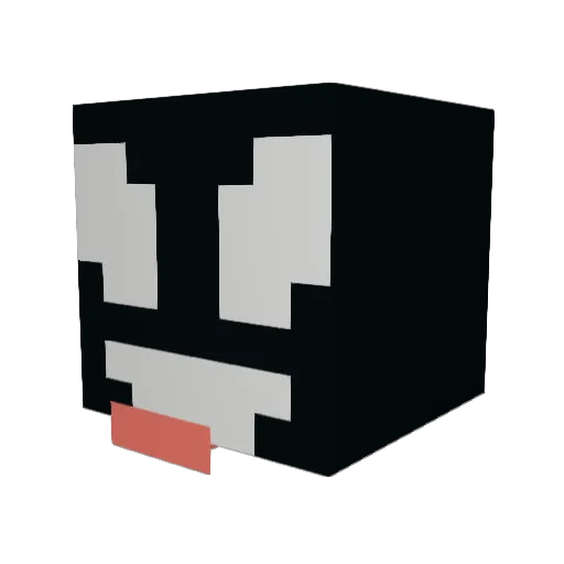 MADARA2_ Minecraft avatar head, 3D render