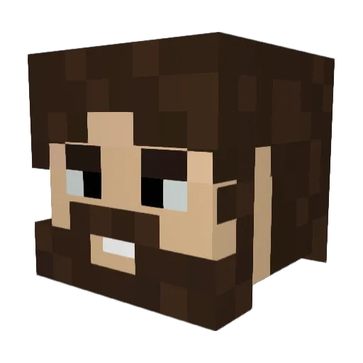 MADAZZY Minecraft avatar head, 3D render