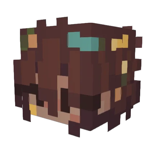 MADDOG7596 Minecraft avatar head, 3D render