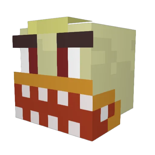 MADDOGSZ Minecraft avatar head, 3D render
