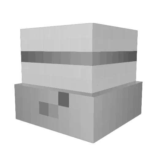 MADEKIN Minecraft avatar head, 3D render