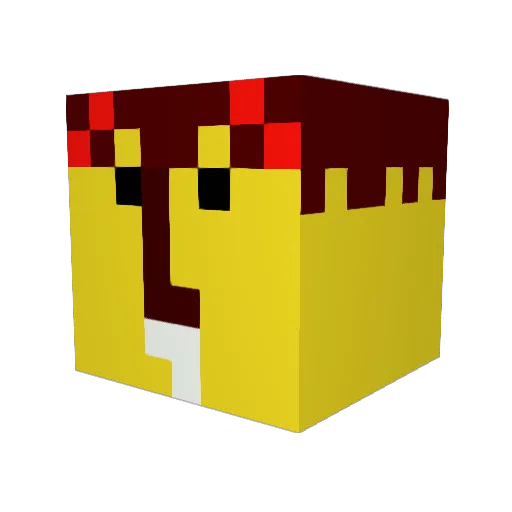 MADMAX0519 Minecraft avatar head, 3D render