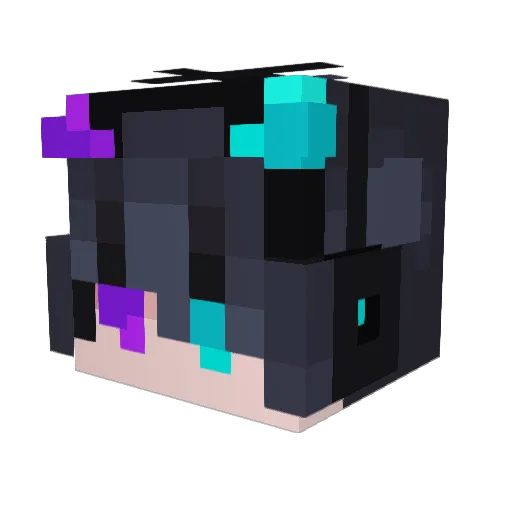 MADRID2018 Minecraft avatar head, 3D render