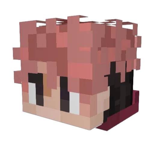 MADV95 Minecraft avatar head, 3D render