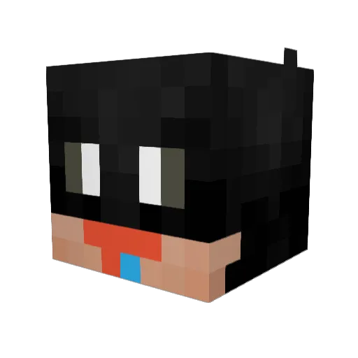 MAD_Burdie12 Minecraft avatar head, 3D render