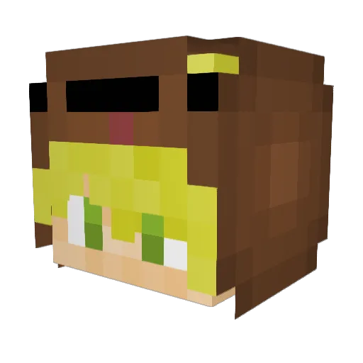 MAD_FYBE4R Minecraft avatar head, 3D render