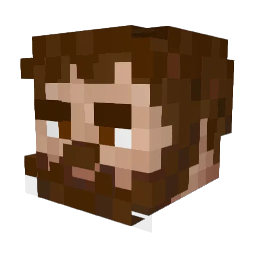 MAD_ING Minecraft avatar head, 3D render