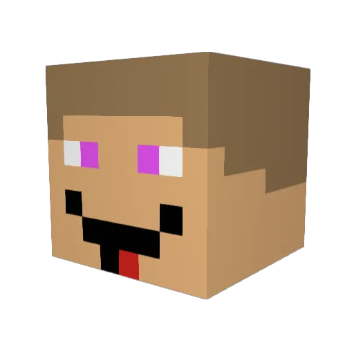 MAD_MAN12345 Minecraft avatar head, 3D render
