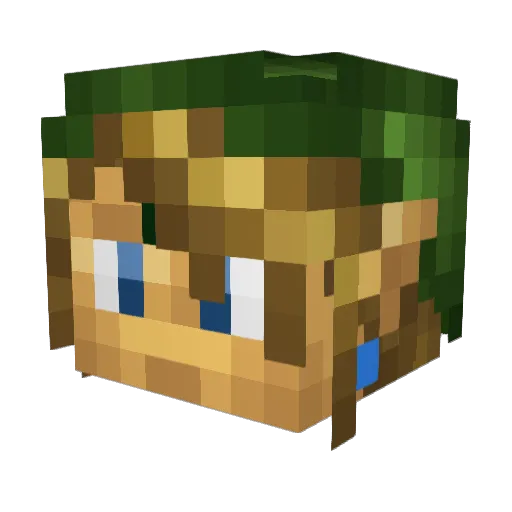 MAD_MONSTER13 Minecraft avatar head, 3D render
