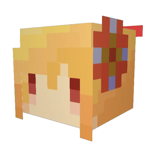 MAD_Mania Minecraft avatar head, 3D render