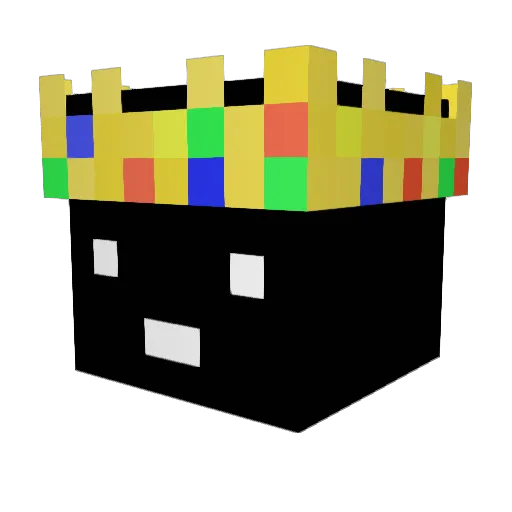 MADxd Minecraft avatar head, 3D render