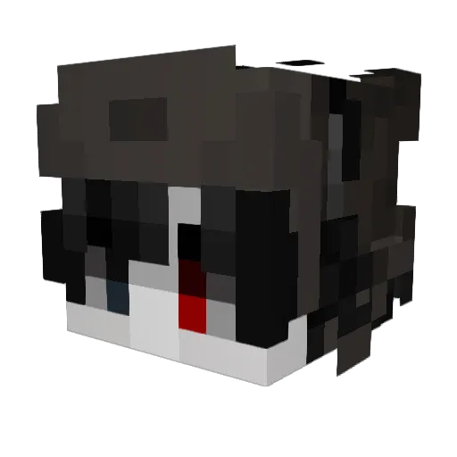 MAEOW4 Minecraft avatar head, 3D render